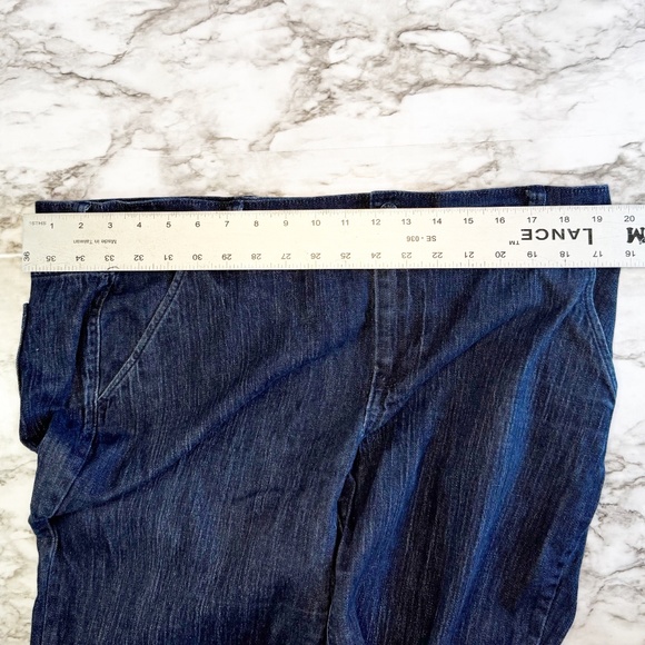 Old Navy The Flirt Wide Leg Trouser Dark Wash Jeans - Picture 4 of 10